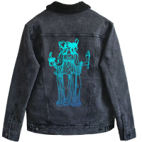 Hot Trend Moon Star Triple Goddess Hecate Unisex Sherpa-lined Denim Jacket | Artistshot