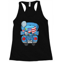 Limited Edition Hand Draw Truck 4th Of July American Flag Racerback Tank | Artistshot