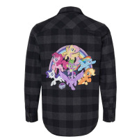 My Little Pony Friendship Is Magic Rainbow Pony Group Shot Flannel Shirt | Artistshot