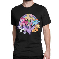 My Little Pony Friendship Is Magic Rainbow Pony Group Shot Classic T-shirt | Artistshot