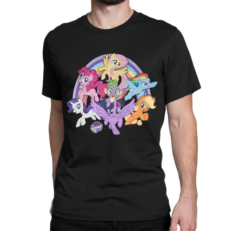 My Little Pony Friendship Is Magic Rainbow Pony Group Shot Classic T-shirt | Artistshot