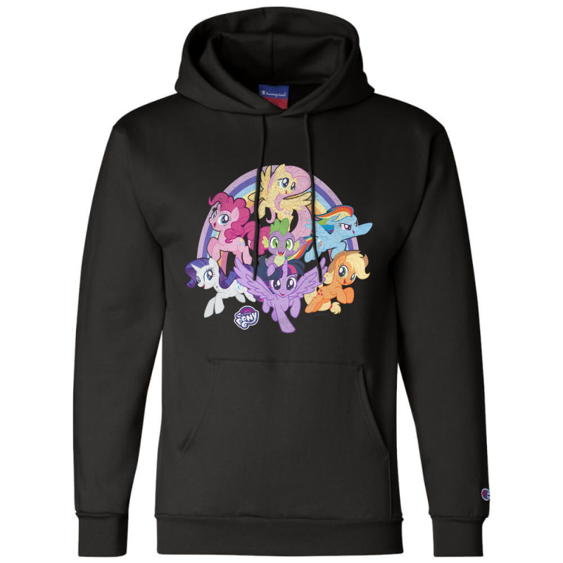 My Little Pony Friendship Is Magic Rainbow Pony Group Shot Champion Hoodie | Artistshot