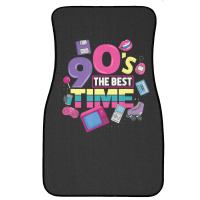 Hot Trend 90s Party Outfit 90's The Best Time Costume Vintage Retro Front Car Mat | Artistshot