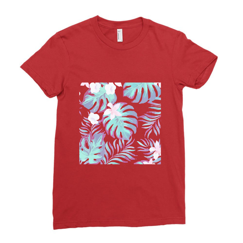 Hawaii  Hawaii Forest Pattern Ladies Fitted T-Shirt by abadiva | Artistshot