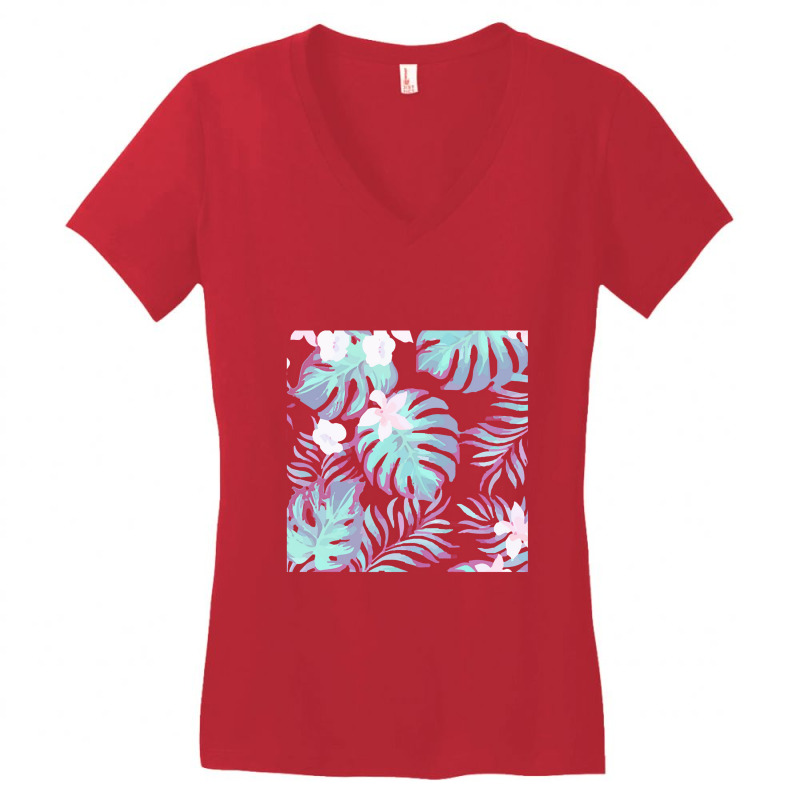 Hawaii  Hawaii Forest Pattern Women's V-Neck T-Shirt by abadiva | Artistshot