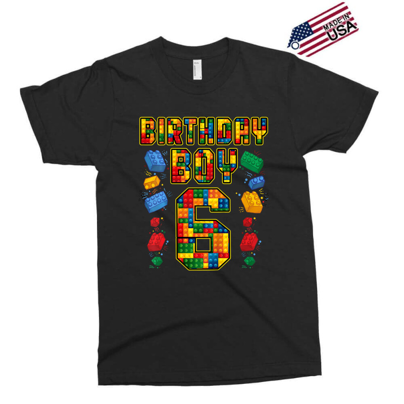 Trending Kids 6th Birthday Master Builder 6 Years Old Block Building B Exclusive T-shirt | Artistshot