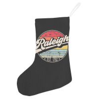 Hot Trend Retro Raleigh Nc Home City 70s Style Sunset Holiday Stocking | Artistshot