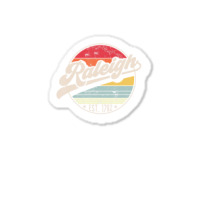 Hot Trend Retro Raleigh Nc Home City 70s Style Sunset Sticker | Artistshot