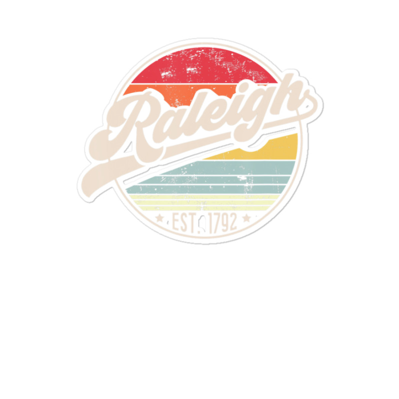 Hot Trend Retro Raleigh Nc Home City 70s Style Sunset Sticker | Artistshot