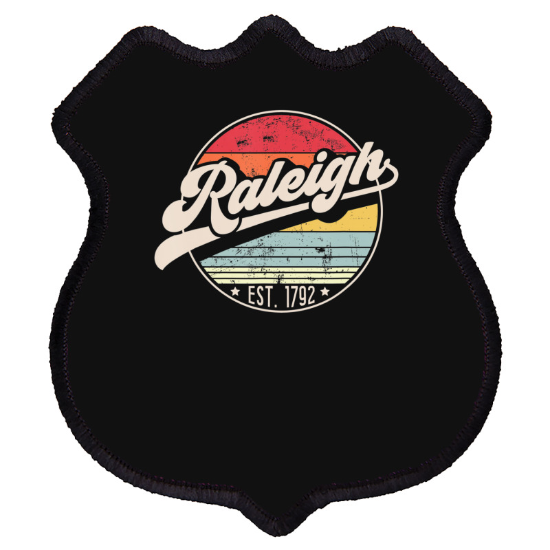 Hot Trend Retro Raleigh Nc Home City 70s Style Sunset Shield Patch | Artistshot