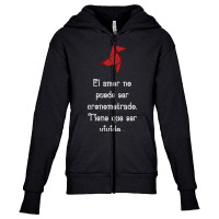 Hot Trend El Amor No Puede Ser Cronometrado. Tiene Que Ser Vivido. ~ Youth Zipper Hoodie | Artistshot