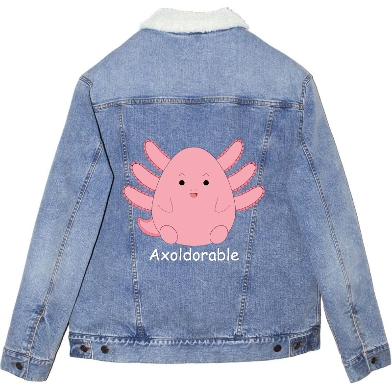 Limited Edition Axolotl Cutie Unisex Sherpa-lined Denim Jacket | Artistshot