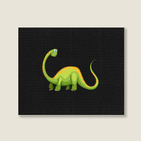 Hot Trend Baby Dinos For Learning Colors And Counting. One And Green Landscape Canvas Print | Artistshot