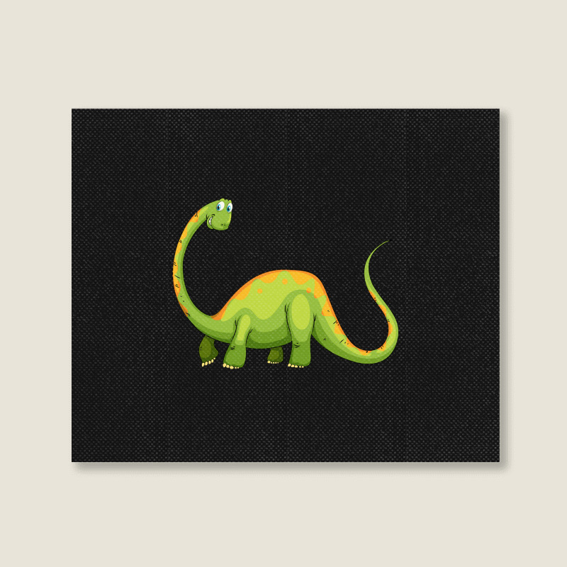 Hot Trend Baby Dinos For Learning Colors And Counting. One And Green Landscape Canvas Print | Artistshot