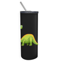 Hot Trend Baby Dinos For Learning Colors And Counting. One And Green Skinny Tumbler | Artistshot