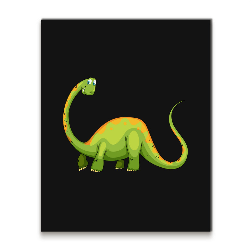 Hot Trend Baby Dinos For Learning Colors And Counting. One And Green Metal Print Vertical | Artistshot