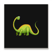 Hot Trend Baby Dinos For Learning Colors And Counting. One And Green Metal Print Square | Artistshot