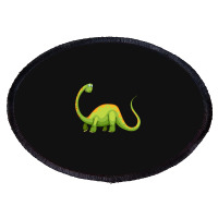 Hot Trend Baby Dinos For Learning Colors And Counting. One And Green Oval Patch | Artistshot