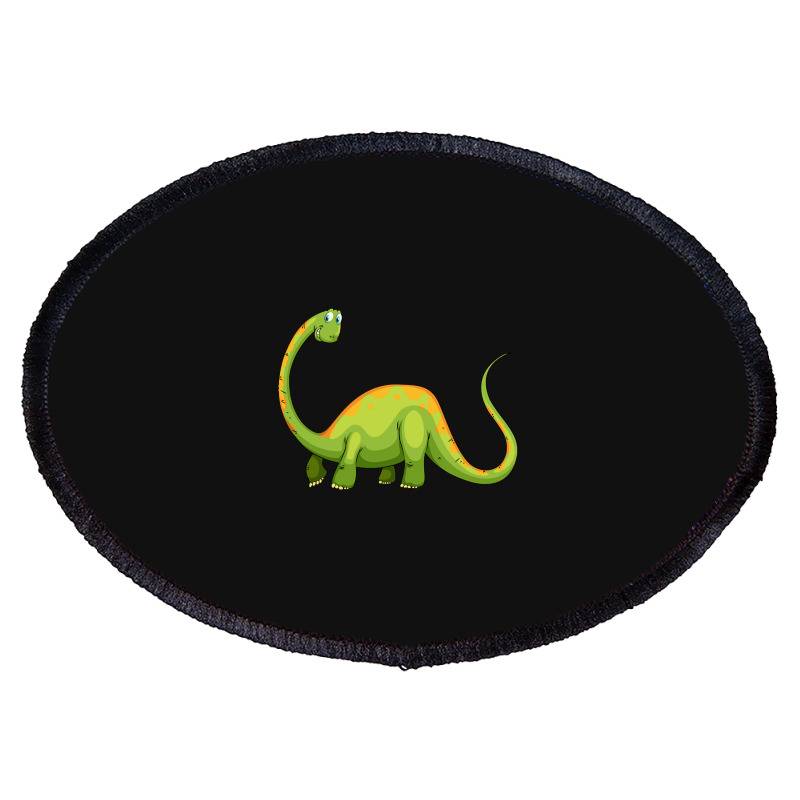 Hot Trend Baby Dinos For Learning Colors And Counting. One And Green Oval Patch | Artistshot