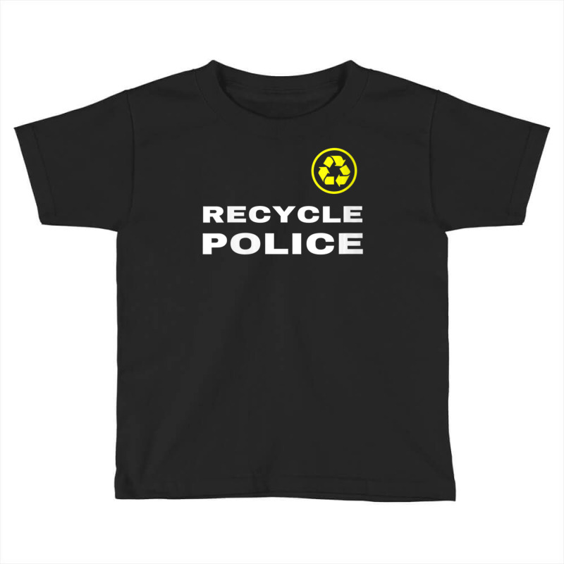 Womens Recycle Police Recycling Recyclist Earth Day Ecologist V-neck Toddler T-shirt by rastyrocl | Artistshot