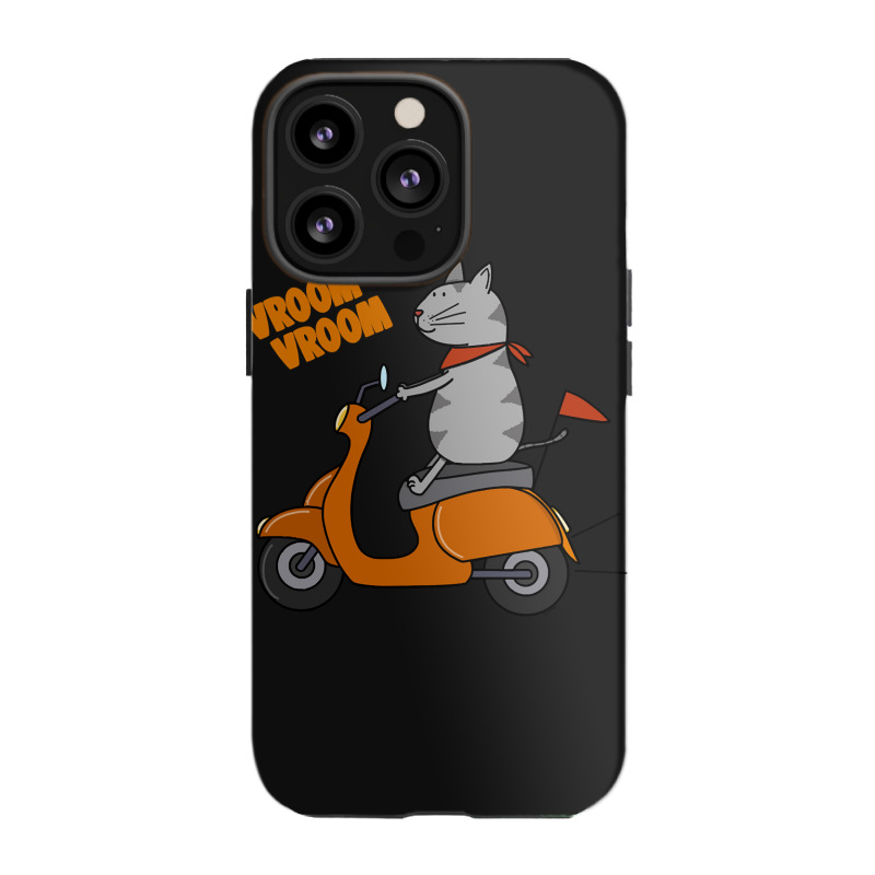 Trending Grey Cat On A Scooter Iphone 13 Pro Case | Artistshot