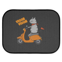 Trending Grey Cat On A Scooter Rear Car Mat | Artistshot