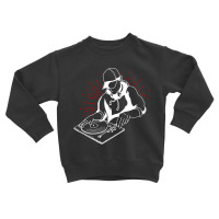 Vintage Dj Nightclubs Club Music Lover Gift Headphones Music Toddler Sweatshirt | Artistshot