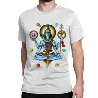 Womens Shiva Hindu God Zen Yoga Meditation Hinduism Spiritual Vneck Classic T-shirt | Artistshot