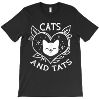 Funny Cats And Tats Product   Tattoo Art Design Tank Top T-shirt | Artistshot