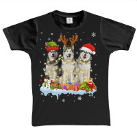 Cute Alaskan Malamute Santa Hat Graphic Youth T-shirt | Artistshot