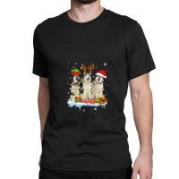 Cute Alaskan Malamute Santa Hat Classic T-shirt | Artistshot