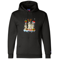 Cute Alaskan Malamute Santa Hat Champion Hoodie | Artistshot