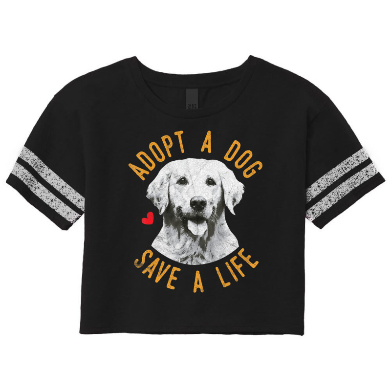 Limited Edition Adopt A Dog Save A Life Rescue Retrievers Scorecard Crop Tee by michealyoungerlk01 | Artistshot