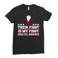 Womens Their Fight Is My Fight Sickle Cell Awareness Vneck Ladies Fitted T-shirt | Artistshot