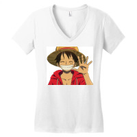 Big Anime Teeth Smile Poster Cool Women's V-neck T-shirt | Artistshot