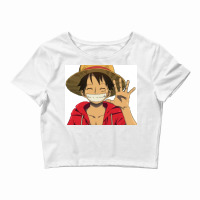 Big Anime Teeth Smile Poster Cool Crop Top | Artistshot