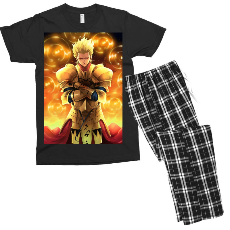 Fate Gilgamesh Poster Gift Men's T-shirt Pajama Set by jadurasoskef | Artistshot