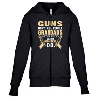 Trending Guns Don't Kill People Grandad With Pretty Grand Daughters Do Youth Zipper Hoodie | Artistshot