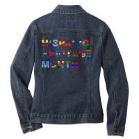 Latin America Culture Gift National Hispanic Heritage Month Ladies Denim Jacket | Artistshot