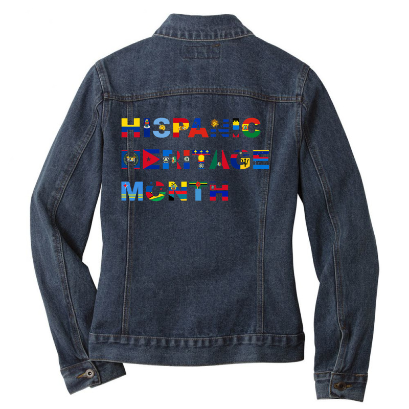 Latin America Culture Gift National Hispanic Heritage Month Ladies Denim Jacket by ScottArtist | Artistshot