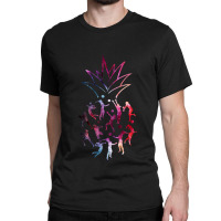 Volleyball Pineapple Galaxy Classic T-shirt | Artistshot