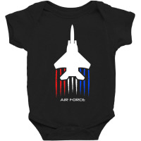 Hot Trend Air Force F15 Kids American Flag Men Jet Baby Bodysuit | Artistshot