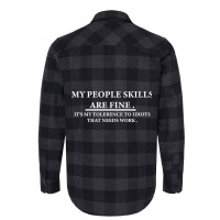 Hot Trend My People Skills Are Fine . Flannel Shirt | Artistshot