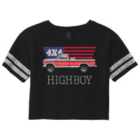 Highboy Combination Tu Tone Silver And Red Scorecard Crop Tee | Artistshot