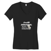 I Am Not Analytical But I'm Capricorn So Close Enough - Fun Zodiac Gif Women's V-neck T-shirt | Artistshot