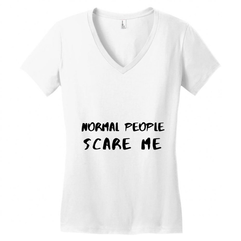 Normal People Scare Me  Ahs Women's V-Neck T-Shirt by JAYWANADAVIS | Artistshot