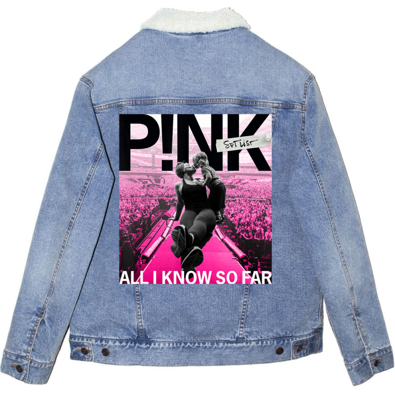 Pink Official All I Know So Far Unisex Sherpa-Lined Denim Jacket by Min09 | Artistshot