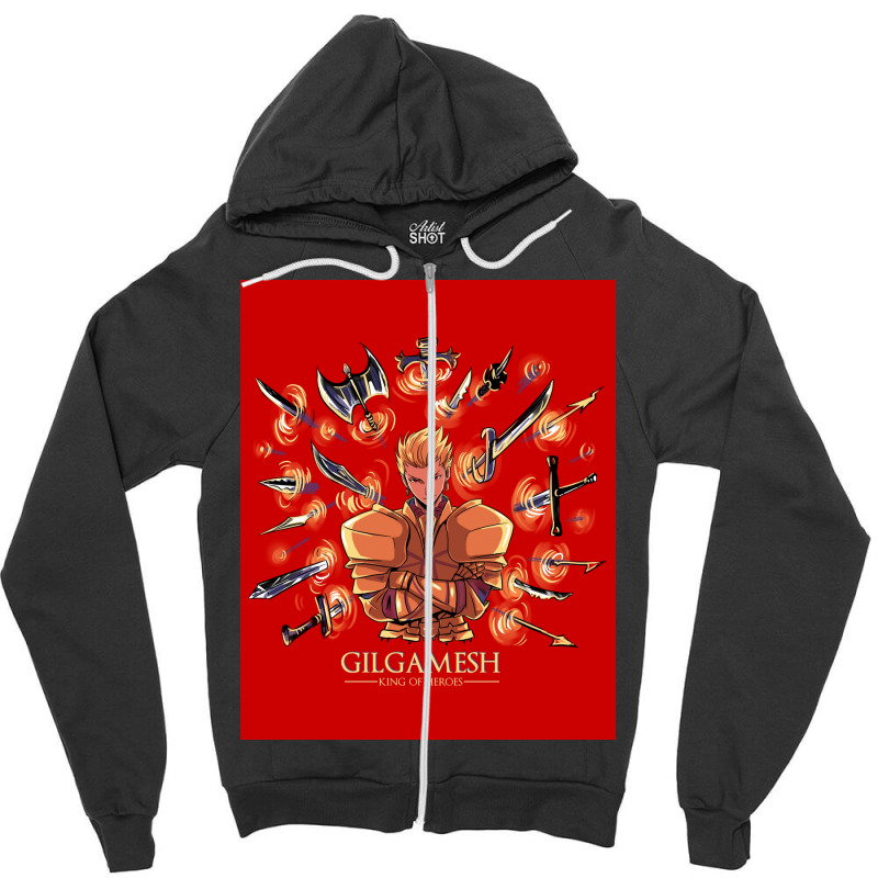 Gilgamesh Poster Nature Zipper Hoodie by avroevbautod | Artistshot