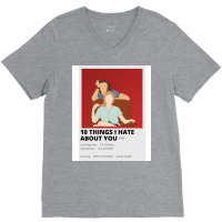 10 Things I Hate About You Minimalist Poster V-neck Tee | Artistshot