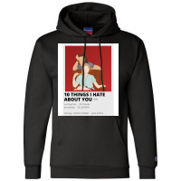 10 Things I Hate About You Minimalist Poster Champion Hoodie | Artistshot